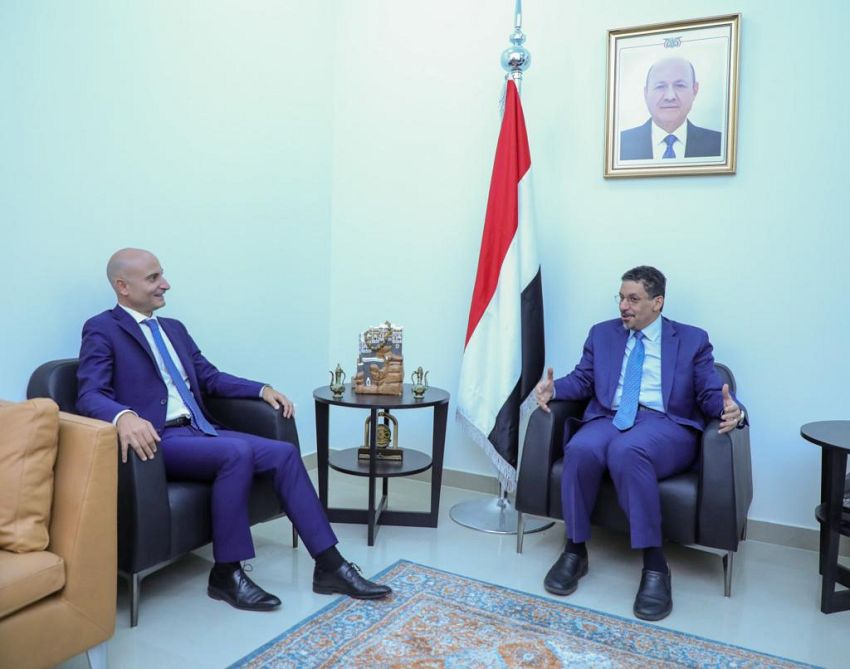 بن مبارك يستقبل سفير فرنسا بمناسبة انتهاء فترة عمله في اليمن