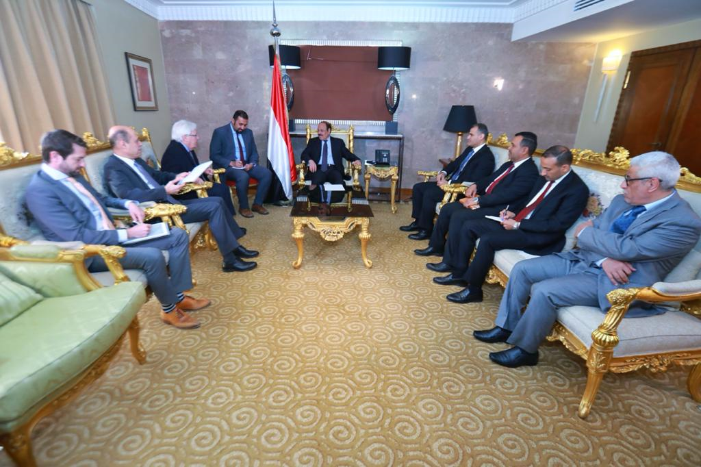 نائب رئيس الجمهورية يلتقي مبعوث الأمين العام للأمم المتحدة إلى اليمن