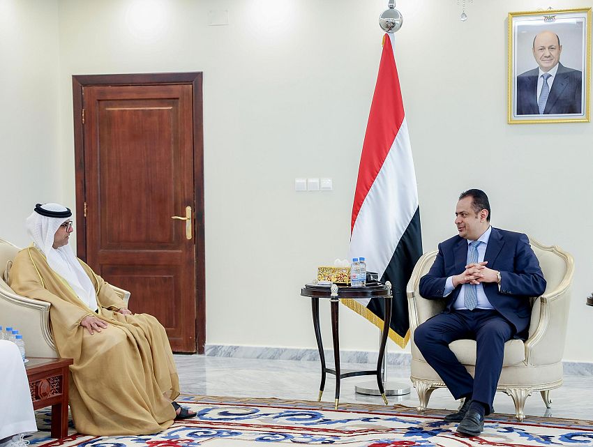 رئيس الوزراء يستقبل في عدن السفير الاماراتي لدى اليمن