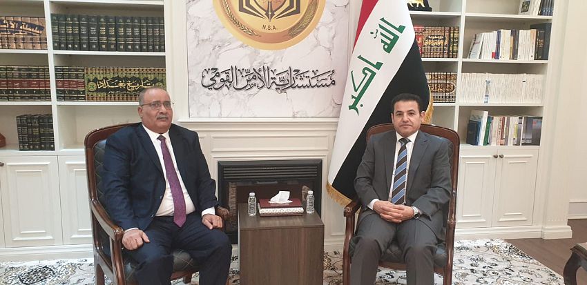 السفير مرمش يبحث مع مسؤول عراقي تعزير التعاون الأمني