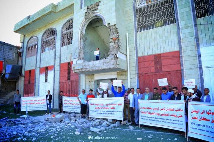 وكيل اول محافظة تعز يدين جريمة قصف مليشيا الحوثي للنادي الاهلي بمدينة تعز 