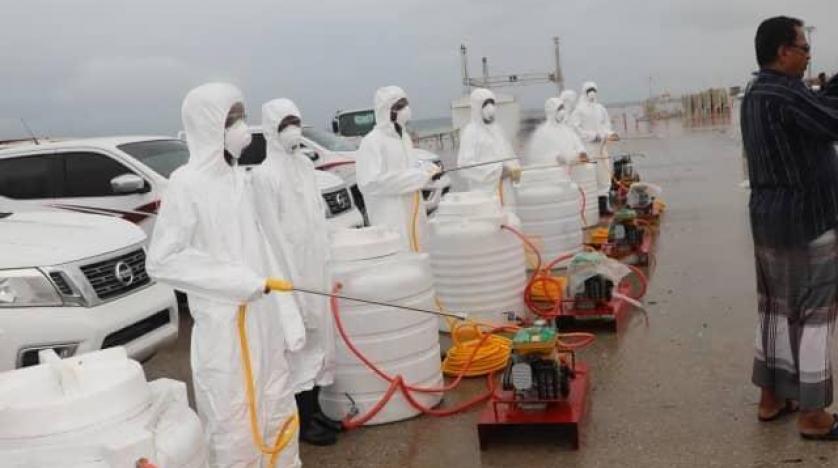 البرنامج السعودي لتنمية وإعمار اليمن يطلق حملة تعقيم في حضرموت
