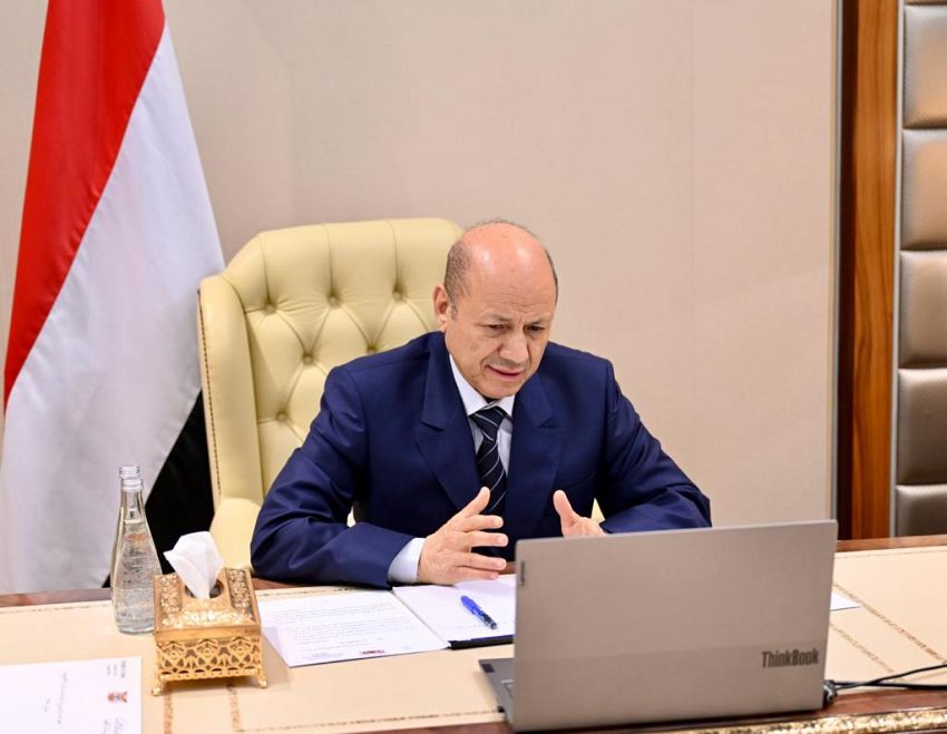 مجلس القيادة الرئاسي يتدارس الاوضاع المحلية وتداعيات الهجمات الارهابية الحوثية