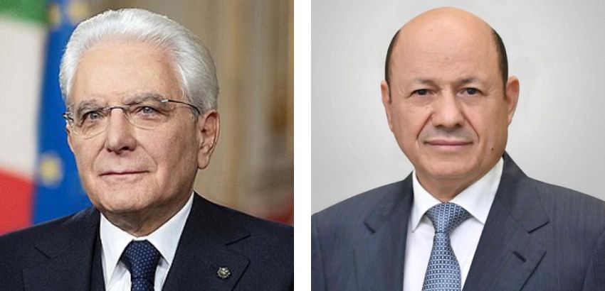 رئيس مجلس القيادة الرئاسي يعزي بوفاة الرئيس الايطالي السابق