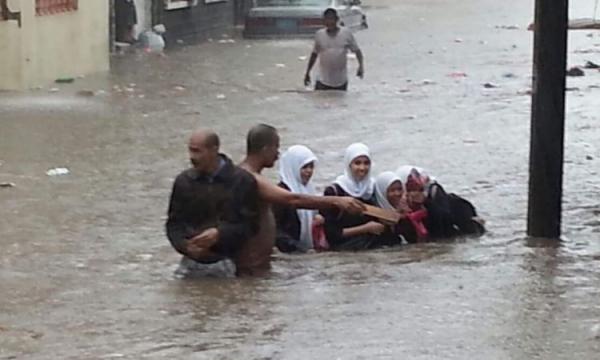 مكتب تنسيق الشئون الإنسانية يكشف عن حجم أضرار السيول باليمن