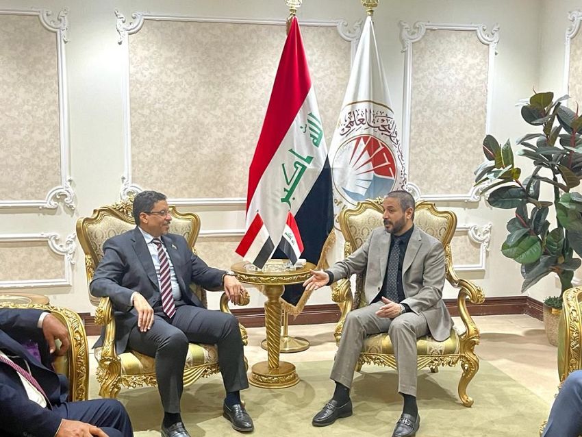 بن مبارك يبحث مع وزير التعليم العالي العراقي امكانية تجديد برتوكول التعاون الثقافي بين البلدين