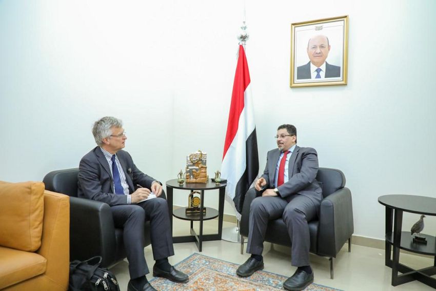 بن مبارك يناقش مع المبعوث السويدي تطورات الاوضاع في اليمن