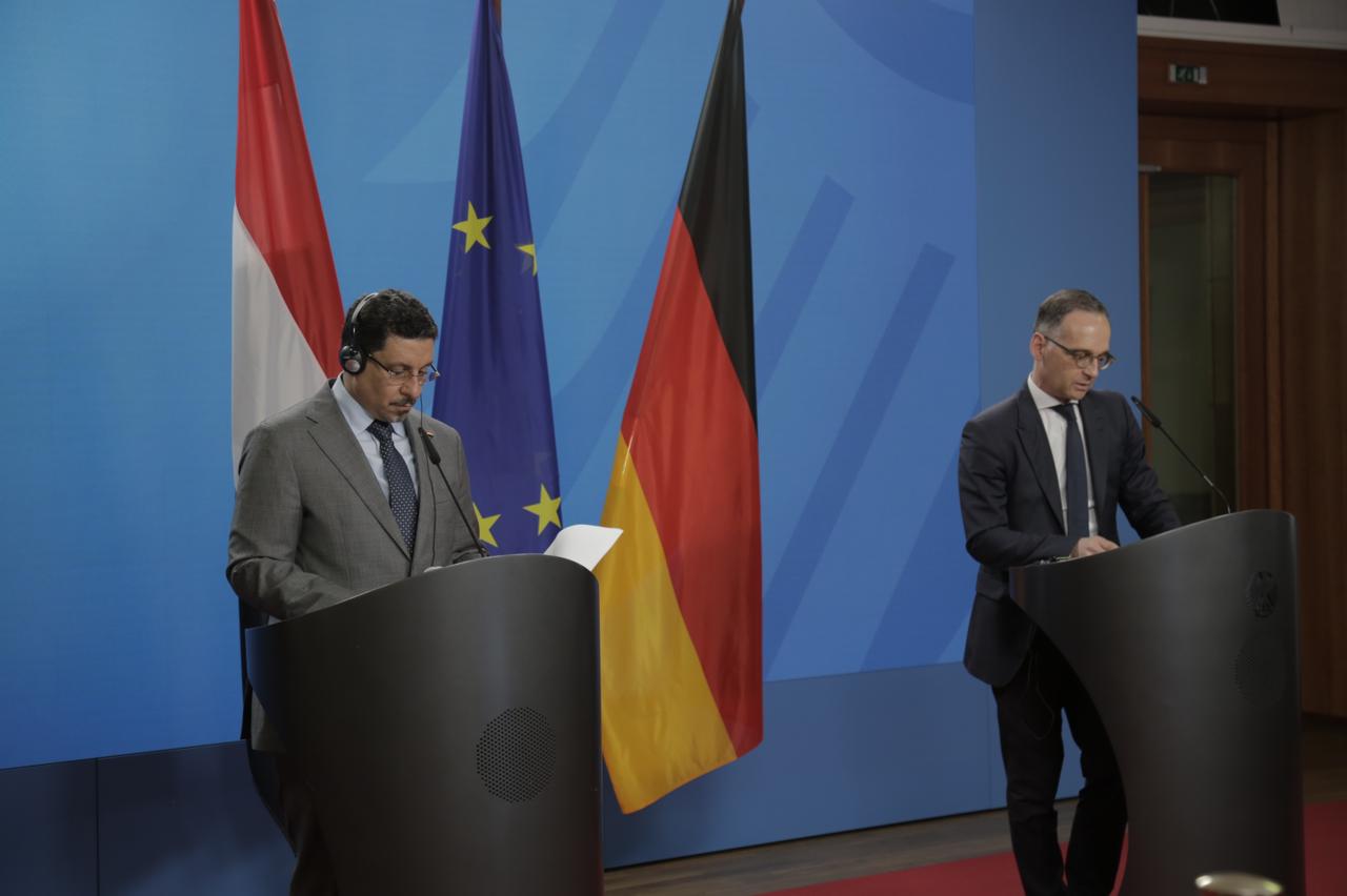 بن مبارك يبحث مع نظيرة الالماني العلاقات الثنائية وجهود السلام في اليمن